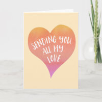 Vous envoyer Love Aquarelle Obtenez bien Bientôt E