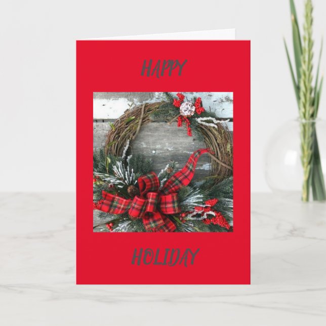 CARTE "VOUS" EST DANS MON ESPRIT CETTE "SAISON DE NOËL" (Devant)