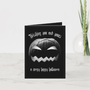 Carte Vous et les vôtres un Halloween heureux effrayant