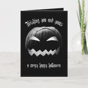 Carte Vous et les vôtres un Halloween heureux effrayant