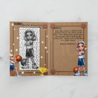 Vous Êtes A-Maze Blonde Girl Basketball Anniversai