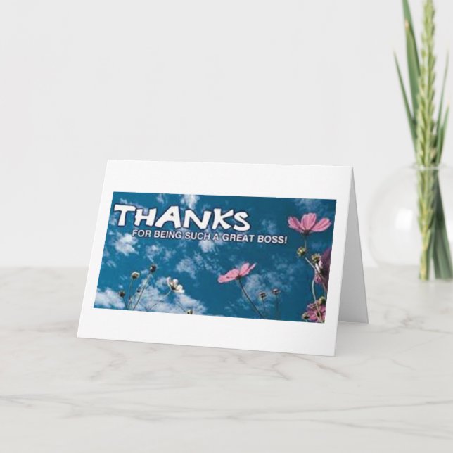 CARTE VOUS ÊTES APPRÉCIÉ ***BOSS*** NOËL (Devant)