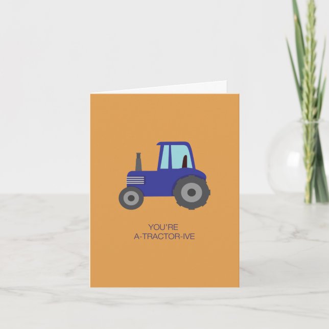 Carte Vous êtes attirant comme un tracteur (Devant)
