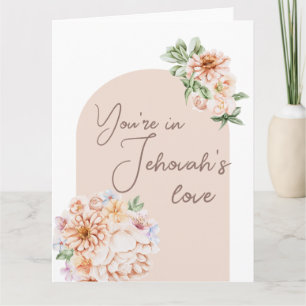 Carte Vous êtes dans l'amour de Dieu - encouragement JW