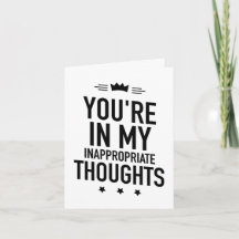 Vous êtes dans mes pensées inappropriées drôle