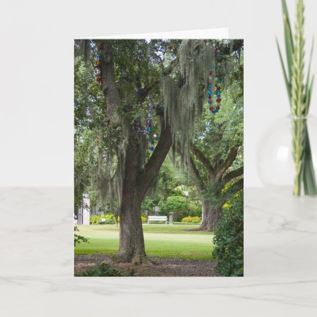 Carte Vous êtes dans mes pensées Spanish Moss et Perles (Devant)