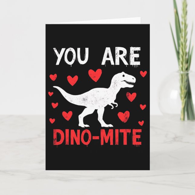 Carte Vous êtes Dino-mite drôle design de dinosaure pour (Devant)