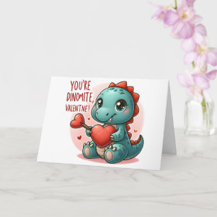 Carte Vous êtes Dinomite Valentine Cute Dinosaur Love
