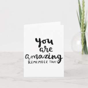 Carte Vous Êtes Extraordinaire Rappelez-Vous Que' Suicid