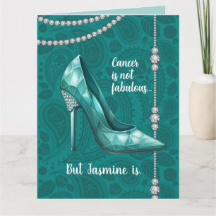 Carte Vous êtes fabuleux soutien Turquoise au cancer de