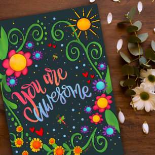 Carte Vous êtes fantastique amusant Cute Merci Inspirivi