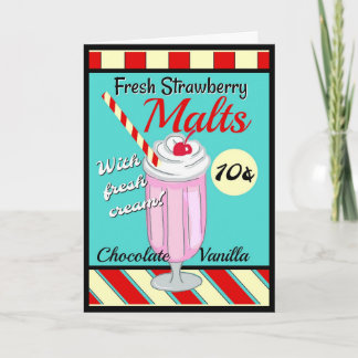 Carte Vous êtes la cerise à ma secousse rétro