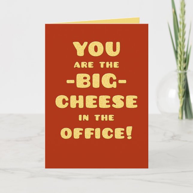 Carte Vous êtes la grande FROMAGE-Happy Boss Day (Devant)