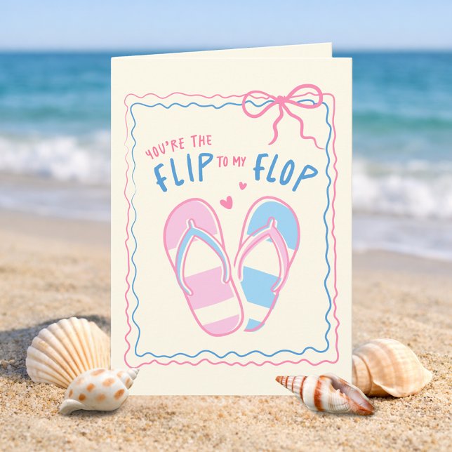 Carte Vous êtes le Flip à mon Flop Anniversaire (Créateur téléchargé)