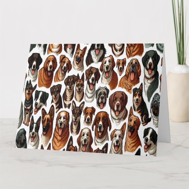 Carte "Vous êtes le meilleur chien" Entièrement personna (Devant)