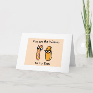 Carte Vous êtes le Weiner à mon Pain, Saint-Valentin