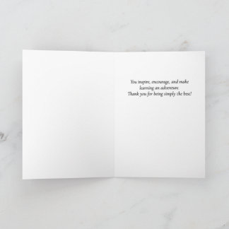 Carte Vous êtes les meilleurs ! Appréciation pour un pro