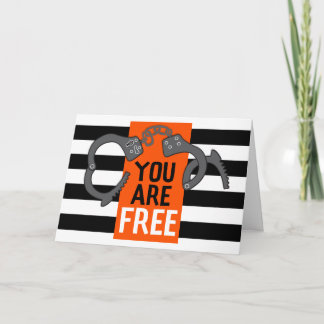 Carte Vous êtes libre Bonne chance Co-collaborateur