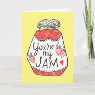 Carte VOUS ÊTES MA Fraise JAM Illustration Personnalisat