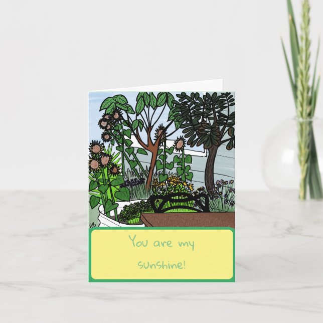 Carte Vous Êtes Ma Sunshine Garden Card (Devant)