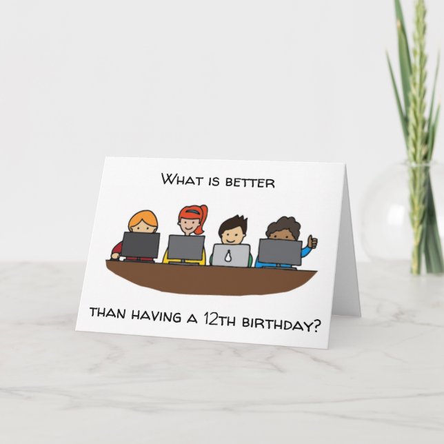 Carte "VOUS ÊTES MAINTENANT UN "ADOLESCENT* HEUREUX 13e  (Devant)