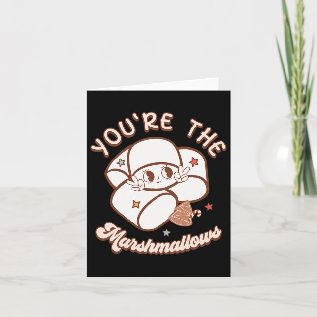 Carte Vous êtes Marshmallow à mon Hot Cocoa Christmas Co (Devant)
