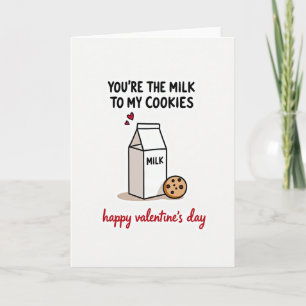 Carte Vous Êtes Mon Carton de Lait pour la Saint-Valenti