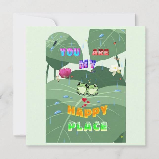 Carte Vous êtes mon endroit heureux (Devant)