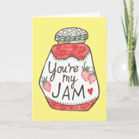 VOUS ÊTES MON JAM Illustration de fraise Amour per