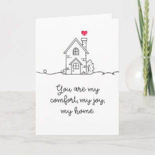 Carte Vous êtes mon refuge plié