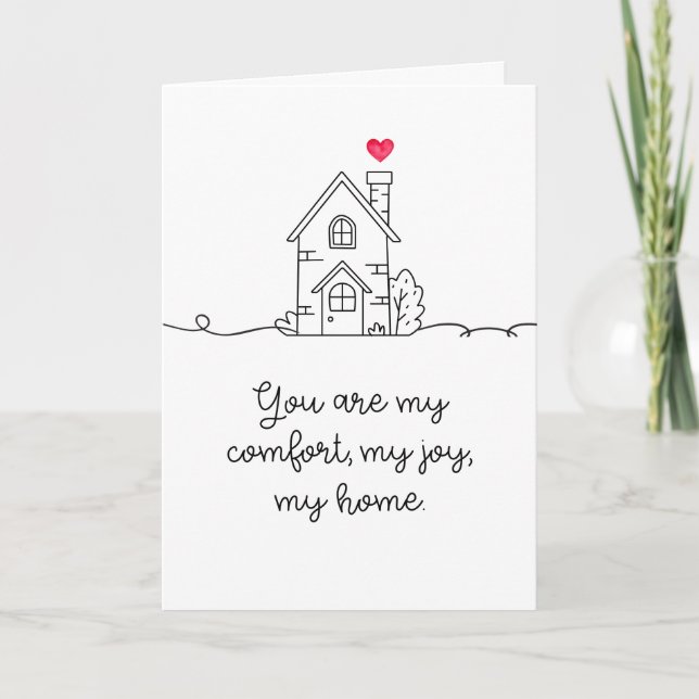 Carte Vous êtes mon refuge plié (Devant)