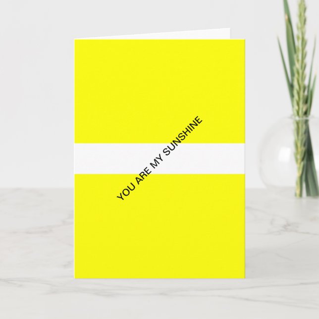 Carte vous êtes mon soleil (Devant)