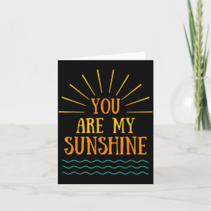 Carte Vous êtes Mon Soleil Mignon Soleil Été Chaud Restr