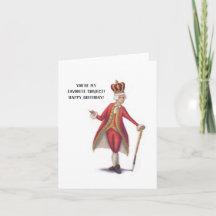 Vous êtes mon sujet favori Hamilton Birthday Card