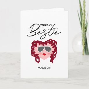 Carte Vous êtes My Bestie Funny Friendship Personnalisé