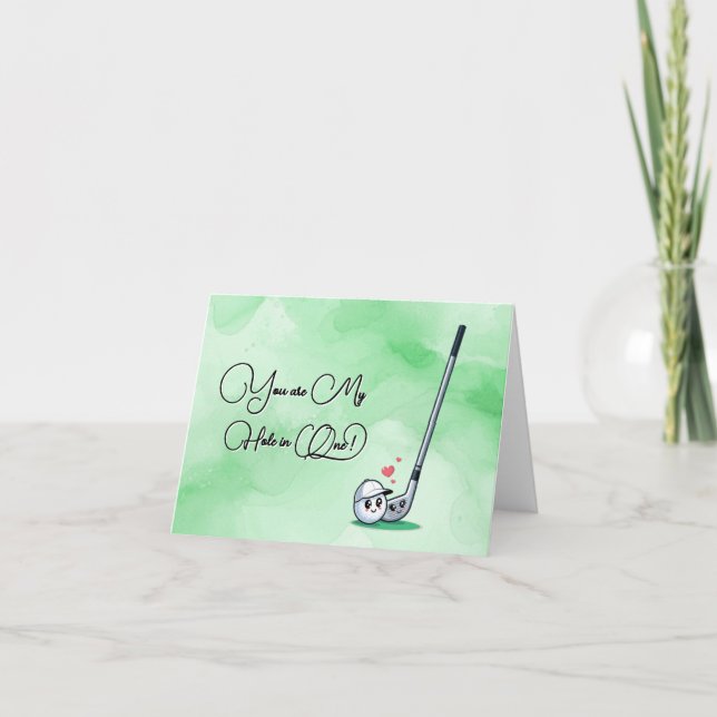 Carte Vous êtes My Hole in One Cute Golf Love (Devant)