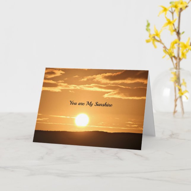 Carte Vous êtes My Sunshine (Fleur jaune)