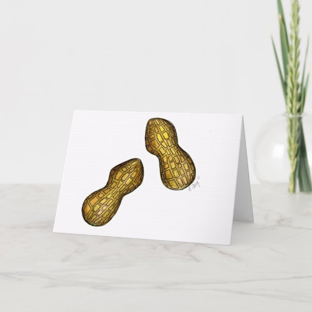 Carte Vous êtes Nutty Nuts Peanuts Funny Friendship Card (Devant)