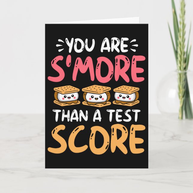 Carte Vous êtes plus qu'un score de test - Jour de test  (Devant)