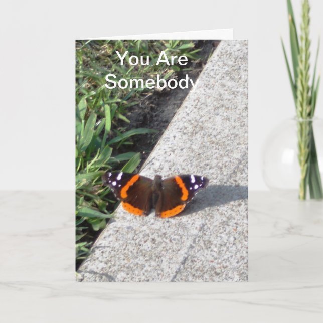 Carte Vous Êtes Quelqu'Un Poème (Devant)