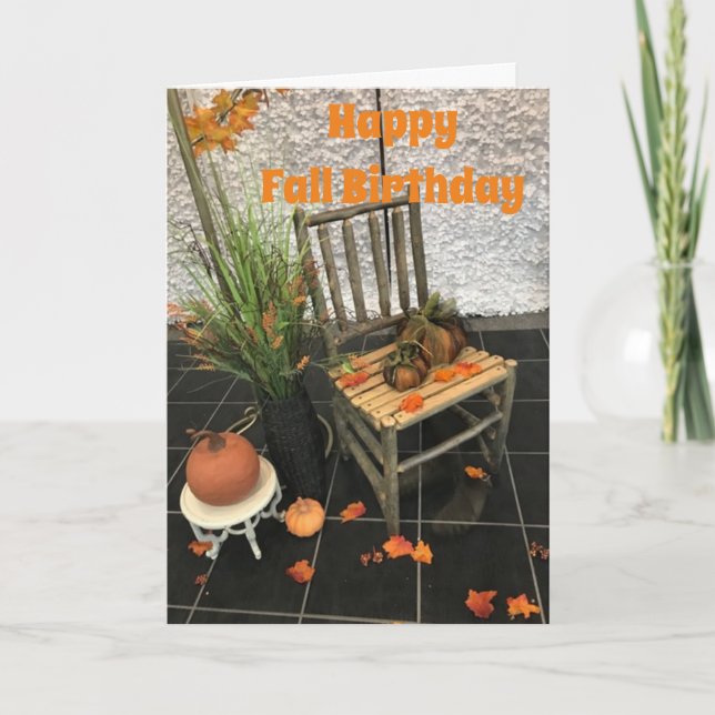 CARTE VOUS ÊTES SI COOL ET VOTRE ANNIVERSAIRE DE L'AUTOM (Devant)