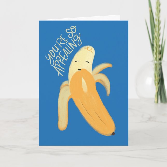 Carte Vous êtes si séduisant Banana Valentines voeux de  (Devant)