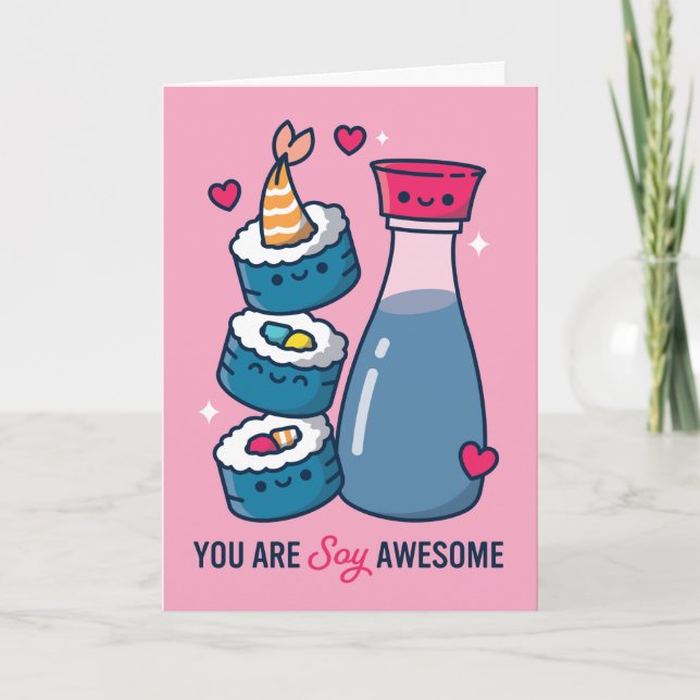 Carte Vous Êtes Soy Awesome Valentine Holiday Card (Devant)