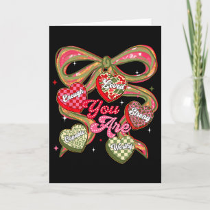 Carte Vous êtes suffisamment aimé Saint-Valentin Camo Co