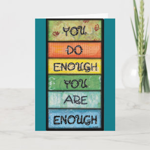 Carte Vous êtes Suffisant - Inspiration pour les Perfect