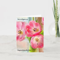 Vous êtes tous Grown Up Girl Graduation Card
