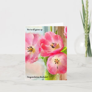 Carte Vous êtes tous Grown Up Girl Graduation Card