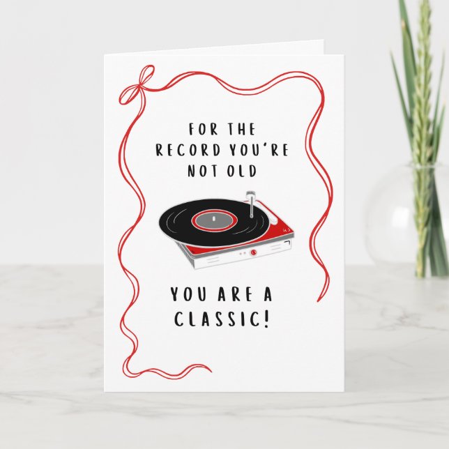 Carte Vous êtes un anniversaire classique (Devant)