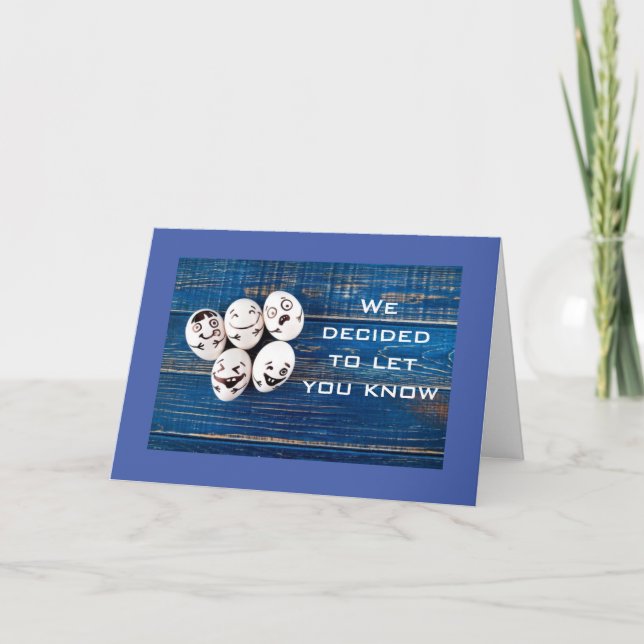 CARTE VOUS ÊTES UN "BON OEUF" ET NOUS NOUS MANQUERONS TO (Devant)