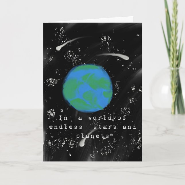 Carte Vous êtes une personne unique au monde (Devant)